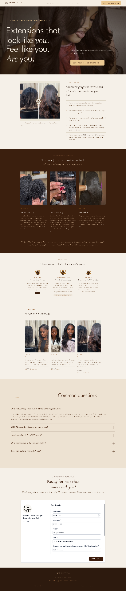 Salons by QF · Booking sample
