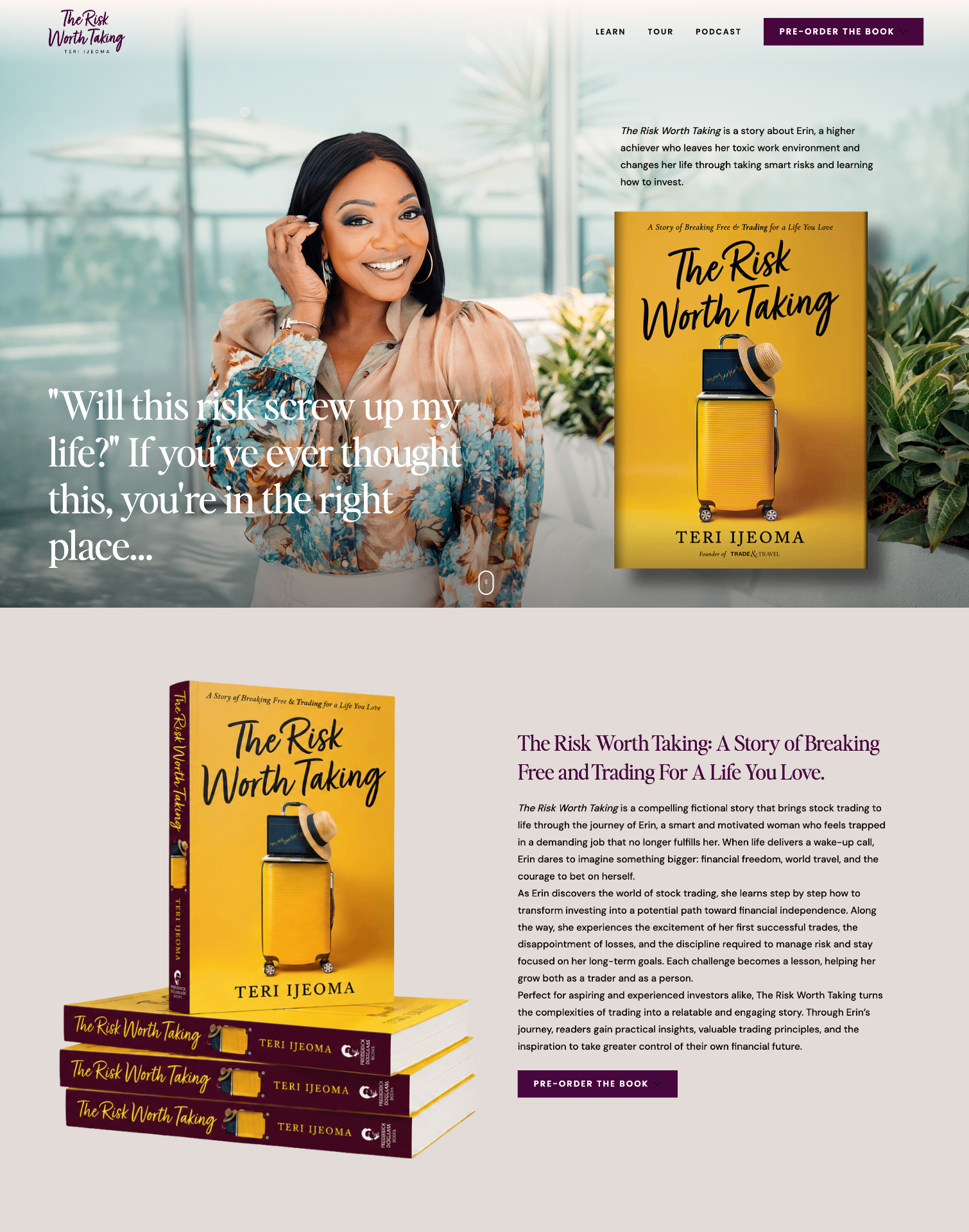 Teri Ijeoma · Book Funnel sample